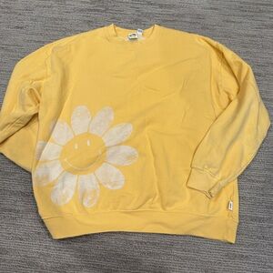 Billabong Yellow Smiley Sweatshirt